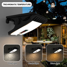 Load image into Gallery viewer, 70LED Clip-on Solar Light with Remote Control Outdoor No Drill Motion Sensor Solar Lamp IP64 Waterproof Camping Light for Fence Deck Wall Camping Tent Patio