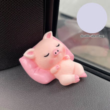 Load image into Gallery viewer, Cute Mini Animal Car Dashboard Ornaments Center Console Decoration Doll Interior Accessories Panda Pig Rabbit