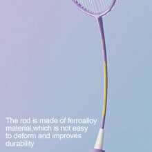 Load image into Gallery viewer, Iron Alloy Badminton Racket Set Ultralight Durable Adult Racket Match Training Supplies With Hand Glue+Racket Head Sticker+Bag