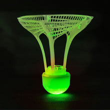 Load image into Gallery viewer, 1PC Night Luminous Windproof Badminton Ball With LED Light Outdoor Nylon Plastic Ball For Badminton Training