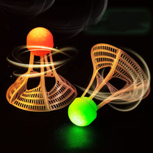 Load image into Gallery viewer, 1PC Night Luminous Windproof Badminton Ball With LED Light Outdoor Nylon Plastic Ball For Badminton Training
