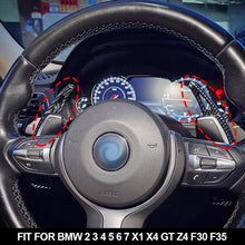 Load image into Gallery viewer, Pair Car Steering Wheel Paddle Shifter Gear Shift Paddles Extension Accessories For BMW 2 3 4 5 6 7 X1 X4 GT Z4 F30 F35