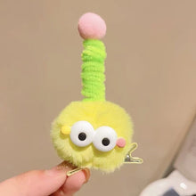 Load image into Gallery viewer, Cartoon Hair Clip Kids Cute Plush Fur Ball Twisting Stick Childrem Hair Pin Barrette Boys Girls Headwear Hair Accessories