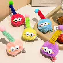 Load image into Gallery viewer, Cartoon Hair Clip Kids Cute Plush Fur Ball Twisting Stick Childrem Hair Pin Barrette Boys Girls Headwear Hair Accessories
