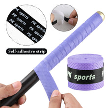 Load image into Gallery viewer, 4Pcs Anti-Slip Tennis Sweat Tape Bicycle Handlebar Badminton Racket Grips Elasticity Sweatband Fishing Rods Dumbbel Protect