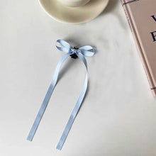Load image into Gallery viewer, 1Pc Braided Long Bows Ballet Style Hair Clips Ribbons Double Ponytails Cute Headwear Bow Ribbon Hairpin Fashionable Hair Accessories for Girl Headwear