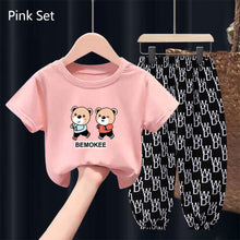 Load image into Gallery viewer, New Summer Fashion Baby Clothes For Girls Children Boys T-shirt Pants 2Pcs/Sets Toddler Casual Clothing Kids Tracksuits