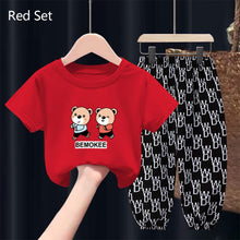 Load image into Gallery viewer, New Summer Fashion Baby Clothes For Girls Children Boys T-shirt Pants 2Pcs/Sets Toddler Casual Clothing Kids Tracksuits