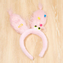 Load image into Gallery viewer, Creative Hairstyle Hair Hoop Funny Ugly Doll Hair Band Y2K Cartoon Soft Fleece Headband Washing Face Hair Holder Accessories