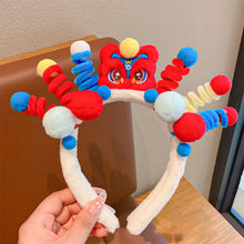 Load image into Gallery viewer, Creative Hairstyle Hair Hoop Funny Ugly Doll Hair Band Y2K Cartoon Soft Fleece Headband Washing Face Hair Holder Accessories