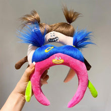 Load image into Gallery viewer, Creative Hairstyle Hair Hoop Funny Ugly Doll Hair Band Y2K Cartoon Soft Fleece Headband Washing Face Hair Holder Accessories