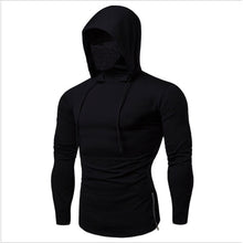 Load image into Gallery viewer, New Men Fitness Large Mask Tracksuit Running Sport Hoodie Gym Joggers Cycling Outdoor Workout Training Shirts Long Sleeve Hoodies With Mask Sweatshirt