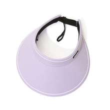 Load image into Gallery viewer, Women Summer Sun Hat Wide Brim Empty Top Ponytail Cap Beach UV Protection Outdoor Sunscreen Visors Folding Sunshade Girl Bonnet