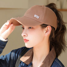 Load image into Gallery viewer, Summer Half Empty Top Hat Women Cotton Adjustable Visor UV Protection Solid Color Sports Caps Sunscreen Hiking Cap