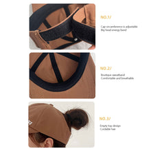 Load image into Gallery viewer, Summer Half Empty Top Hat Women Cotton Adjustable Visor UV Protection Solid Color Sports Caps Sunscreen Hiking Cap