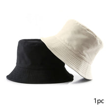 Load image into Gallery viewer, Summer New Cotton TwoSided Fisherman Hats Solid Color Bucket Hat Unisex Cap Sun Hats Outdoor Hat Panama Hat Sun Cap