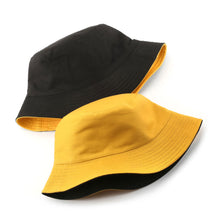 Load image into Gallery viewer, Summer New Cotton TwoSided Fisherman Hats Solid Color Bucket Hat Unisex Cap Sun Hats Outdoor Hat Panama Hat Sun Cap