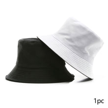 Load image into Gallery viewer, Summer New Cotton TwoSided Fisherman Hats Solid Color Bucket Hat Unisex Cap Sun Hats Outdoor Hat Panama Hat Sun Cap