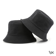 Load image into Gallery viewer, Summer New Cotton TwoSided Fisherman Hats Solid Color Bucket Hat Unisex Cap Sun Hats Outdoor Hat Panama Hat Sun Cap
