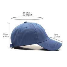 Load image into Gallery viewer, Adjustable Hat M letter Embroidery Peaked Cap Casual Outdoor Plain Baseball Unisex Cap Baseball Basic Cap Solid Color Cotton Sunhat