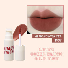 Load image into Gallery viewer, Lip To Cheek Blush & Lip Tint Matte Lip Mud Lipstick Lip Glaze Non-fading Waterproof and Sweatproof Lip Gloss 6 Colors