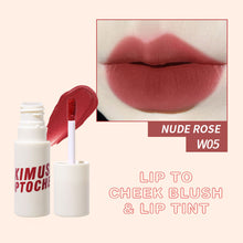 Load image into Gallery viewer, Lip To Cheek Blush & Lip Tint Matte Lip Mud Lipstick Lip Glaze Non-fading Waterproof and Sweatproof Lip Gloss 6 Colors
