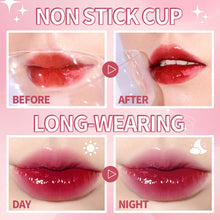Load image into Gallery viewer, Gleamy Gloss Lip Stain Mirror Surface Finish Long-wearing & non stick cup Liquid Lipstick Lightweight Moisturizing Waterproof Lip Tint Lip Golss
