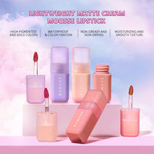 Load image into Gallery viewer, Lightweight Matte Cream Mousse Lipstick Liptint Waterproof Matte Hydrating Lip Gloss Non-stick Cup Long Lasting Lips Makeup 9 Colors