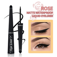 Load image into Gallery viewer, Rose Matte Waterproof Liquid Eyeliner Black Evenly Pigmented Long Lasting Slim Eyeliner Liquid Pen Waterproof Natural Makeup Pen Liquid Eyeliner
