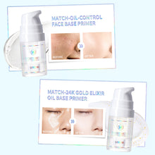 Load image into Gallery viewer, Primer Invisible Pore Soft Focus Makeup Primer Oil-Control Long-lasting Brighten Smooth Foundation Base Makeup Face 24K Gold Elixir Oil Base Primer