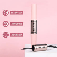 Load image into Gallery viewer, Mascara Eyeliner 2 in 1 Double-Ended Pen Eyeliner Liquid and Mascara Dual-use Non-Smudging Waterproof Sweat-Resistant