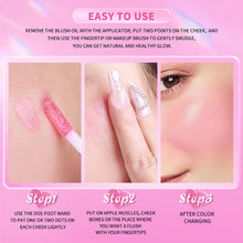Load image into Gallery viewer, 3 in1 Color Changing Blush Oil Liquid Blush Oil for Cheeks Long-lasting Waterproof Blush Pink Blush Long Lasting Liquid Blush Make Up