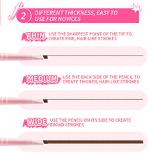 Load image into Gallery viewer, Double-headed Eyebrow Pencil Long-wear Skinny Brow Pencil Makeup Tint Natural Eyebrow Waterproof and Sweat Resistant