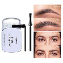 Load image into Gallery viewer, Eyebrow soap Brow Styling Wax Wild Eyebrow Makeup Styling Soap Shaping Gel Wax 3D Long Lasting Waterproof