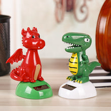Load image into Gallery viewer, Creative Car Interior Decoration Solar Energy Decoration Shaking Head Doll Dinosaurs and Dragon Cartoon Shape Gift Decoration