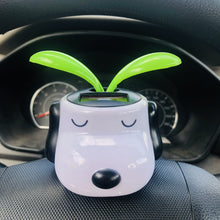 Load image into Gallery viewer, Creative Car Interior Decoration Solar Energy Decoration Shaking Head Grass Leaf Doll Cartoon Gift Decoration
