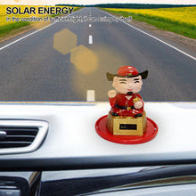 Load image into Gallery viewer, Creative Car Interior Decoration Solar Energy Decoration Shaking Head The God of Wealth Shape Cartoon Gift Decoration