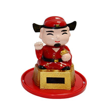 Load image into Gallery viewer, Creative Car Interior Decoration Solar Energy Decoration Shaking Head The God of Wealth Shape Cartoon Gift Decoration