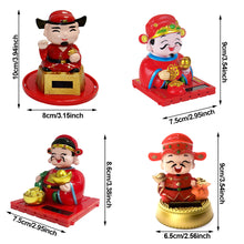 Load image into Gallery viewer, Creative Car Interior Decoration Solar Energy Decoration Shaking Head The God of Wealth Shape Cartoon Gift Decoration