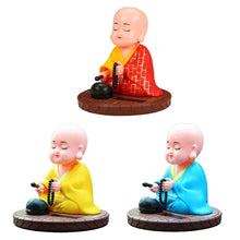 Load image into Gallery viewer, Car Buddhist Small Monk Statues Buddha Figurine Sculpture Handmade Miniatures Room Decoration Crafts Gifts Home Office Decorator