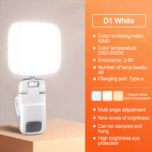 Load image into Gallery viewer, 1PC RBG Mobile Phone Fill Light Portable Pocket Light For Live Selfie Multi-Functional Beauty Light With Clip Holder