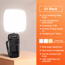Load image into Gallery viewer, 1PC RBG Mobile Phone Fill Light Portable Pocket Light For Live Selfie Multi-Functional Beauty Light With Clip Holder