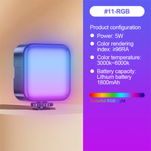 Load image into Gallery viewer, Mobile SLR Camera Beauty Light Portable RGB Atmosphere Light Desktop Live Light With Clip Tripod Hot Boot Connector