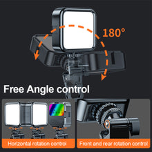 Load image into Gallery viewer, Mobile SLR Camera Beauty Light Portable RGB Atmosphere Light Desktop Live Light With Clip Tripod Hot Boot Connector