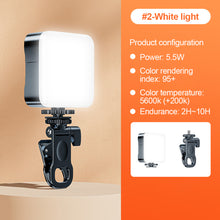 Load image into Gallery viewer, Mobile SLR Camera Beauty Light Portable RGB Atmosphere Light Desktop Live Light With Clip Tripod Hot Boot Connector