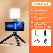 Load image into Gallery viewer, Mobile SLR Camera Beauty Light Portable RGB Atmosphere Light Desktop Live Light With Clip Tripod Hot Boot Connector