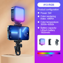 Load image into Gallery viewer, Mobile SLR Camera Beauty Light Portable RGB Atmosphere Light Desktop Live Light With Clip Tripod Hot Boot Connector