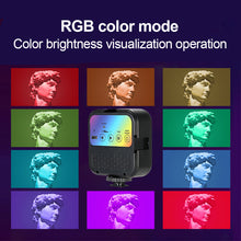Load image into Gallery viewer, Mobile SLR Camera Beauty Light Portable RGB Atmosphere Light Desktop Live Light With Clip Tripod Hot Boot Connector