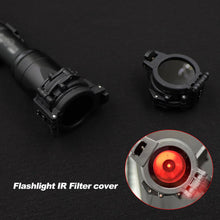 Load image into Gallery viewer, 1PC M300/M600 Series Tactical Flashlight Protection Cover IR Infrared Filter Special Lens Hood