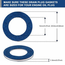 Load image into Gallery viewer, 10Pcs Oil Drain Plug Gaskets Seal Washer Oil Pan Ring Oil Drain Plug Gaskets for Toyota Camry Corolla Auto Parts # 9043012031